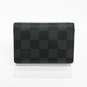 Louis Vuitton Graphite Black Organizer Poche Wallet